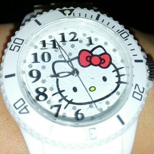 Hello kitty silicone band watch